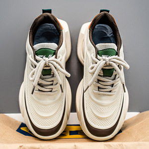 Chaussures de sport décontractées pour hommes, nouvelle collection été 2026, semelle épaisse antidérapante, pour la marche quotidienne et la course, chaussures de mode pour jeunes - Product Image 4