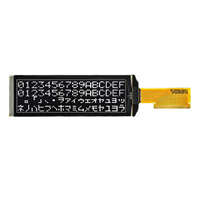 Modul Layar PMOLED 2,89 Inci 20x4 Karakter dengan Driver US2066 Antarmuka SPI/I2C/Paralel