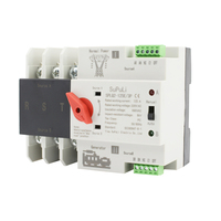 Interrupteur de transfert automatique triphasé 125A, double alimentation, interrupteur de transfert automatique (ATS)