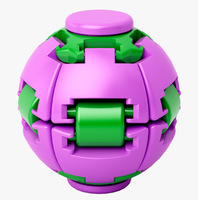 HelixCore Divertido Spinner de Dedo Giratorio con Rayas, Bola Antiestrés Sensorial de Plástico Portátil para Fiestas