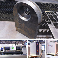 Machine de découpe laser fibre CNC à portique métallique haute puissance grand format FINCM 12000 Watt 20KW 30KW 12kw avec rail de sol
