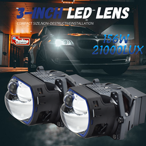Chenlang Super Bright, projecteur bi-LED double laser personnalisé, faisceau haut/bas, 156W/90W, RHD LHD, type de lumière elliptique carrée plate, 3.0 - Product Image 3