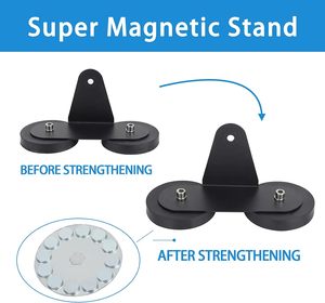Dia 66 88mm usine directement supports magnétiques revêtus <span class=keywords><strong>de</strong></span> caoutchouc fort pour projecteurs <span class=keywords><strong>de</strong></span> bande <span class=keywords><strong>de</strong></span> <span class=keywords><strong>toit</strong></span> <span class=keywords><strong>de</strong></span> voiture fixes - Product Image 6