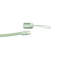 Cable USB C a USB C de 6 Pulgadas con Cordón, Carga Rápida PD de 60W, Cable de Carga Trenzado Corto, Varios Colores Macaron
