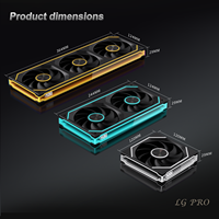 Lovingcool AIO 360mm ARGB Boîtier PC Refroidissement Ventilateur de refroidissement intégré haute performance avec miroir infini à quatre côtés