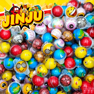 Nhà máy Bán Buôn Đồ ăn nhẹ trẻ em Halal: hương vị trái cây dâu tây, kẹo dẻo hình quả bóng, kẹo mứt thạch, tiệc Halloween - Product Image 3