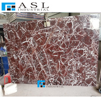 Dalle de marbre rouge Rosso Levanto Classico, pierre naturelle polie pour la décoration des murs et sols intérieurs de villas et d'hôtels