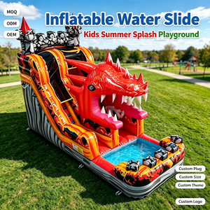 Centre de jeux aquatiques gonflable pour parents, enfants et adultes, toboggan aquatique extérieur, <span class=keywords><strong>piscine</strong></span>, château gonflable d'été - Product Image 1