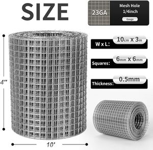 Kawat Las Galvanis Berlubang Persegi <span class=keywords><strong>1x1</strong></span> Inci Gulungan Pagar Kandang Ayam Kelinci Ular Unggas - Product Image 2