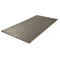 Tapis de protection du sol en HDPE 4x8 pieds, planche de base routière robuste de 1/2 pouce pour excavatrices, grues, travaux d'arboriculture et chantiers de construction