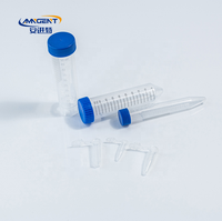 Tube à centrifuger de laboratoire Labtex 15ml 50ml, fond conique en PP, pour prélèvement sanguin, noir et bleu, prix bas