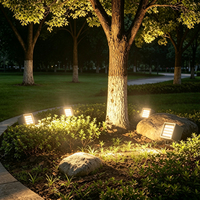 Projecteur LED extérieur étanche IP65 en aluminium haute puissance, lumière blanche chaude, lampe de projection carrée pour aménagement paysager et jardin