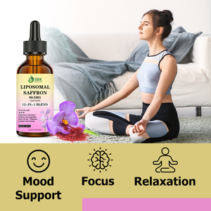 Best Seller liposomal Saffron liquid Drops with Saffron Extract Metabolism Mood Vision Health Support Energy liquid Drops - Product Image 4