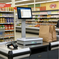 Sistema POS Directo de Fábrica, Pantalla Táctil Capacitiva, Báscula con IA, Caja Registradora Android, Terminal de Facturación de Fácil Operación, Wi-Fi 6