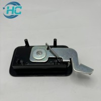 Ensemble de serrures de porte latérale pour excavatrice HC, construction en ABS/acier/alliage de zinc, couleur noire, clés pour loquet de cabine E320B/E320D