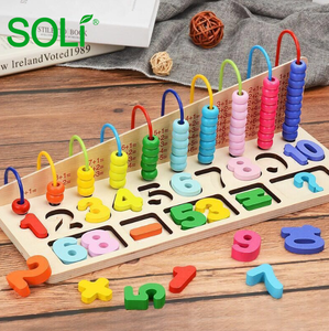 Juguete educativo inteligente <span class=keywords><strong>de</strong></span> aprendizaje para niños, cuentas <span class=keywords><strong>de</strong></span> matemáticas, tabla <span class=keywords><strong>de</strong></span> conteo <span class=keywords><strong>de</strong></span> madera, Abacus, venta directa <span class=keywords><strong>de</strong></span> fábrica - Product Image 3