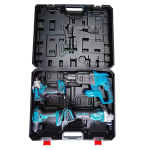 Electric Drill Hammer Wrench Angle Grinder Four-Piece Electric Tool Sets Brushless Lithium Tool Cases Combination Tool Boxs