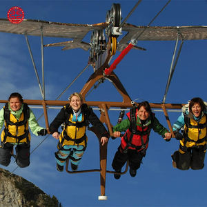 Venta caliente Proyecto escénico Equipo colgante Zip Wire Cuerda de pista aérea Gliding Zip Line - Product Image 4