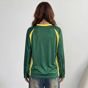 Camiseta de Fútbol de Brasil 2026 de Manga Larga, Estilo Vintage, Personalizada, Económica, para Hombre y Mujer - Product Image 4