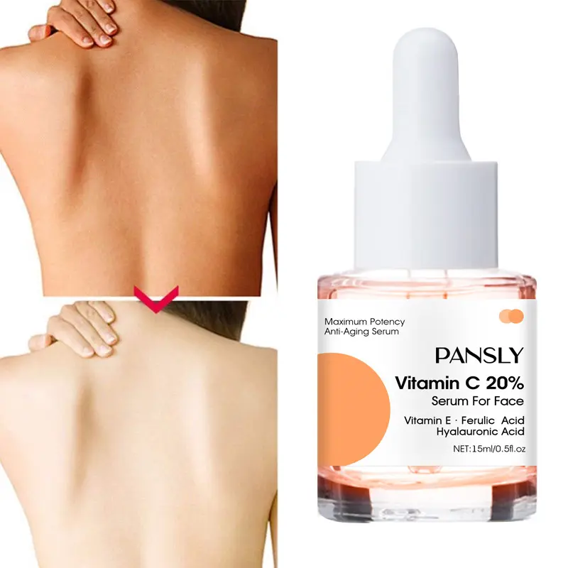 PANSLY 15ml collagen improving wrinkles reducing moisturizing anti-aging acne remover vitamin c ferulic acid serum for face