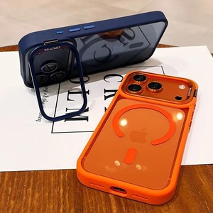 Funda Magnética con Carga Inalámbrica para <span class=keywords><strong>iPhone</strong></span> 17 16 15 Pro Max, Cubierta Transparente <span class=keywords><strong>de</strong></span> Metal+PC con Protector <span class=keywords><strong>de</strong></span> Cámara y Soporte Metálico - Product Image 6