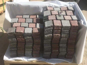 Natural Outdoor <strong>Stone</strong> Multicolor Porphyry <strong>Cubes</strong> <strong>Stone</strong> for External 10x10x5 cm Square Paving <strong>Stone</strong> Sizes Own Quarry Block - Product Image 5
