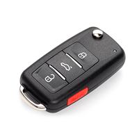 Clé télécommande universelle KEYDIY KD NB08-4 PCF à 3+1 boutons pour VW, transpondeur, série NB, lot de 5