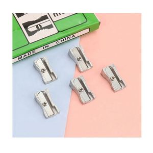 Sacapuntas mecánico de aleación de aluminio, portátil, de metal, para lápices de tamaño estándar - Product Image 1