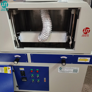 Fabricante de máquinas de horno de secado de túnel de luz UV puntual, Máquina secadora UV automática de curado con transportador de 600Mm, plantilla personalizable - Product Image 2