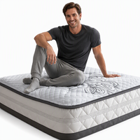 Matelas de qualité supérieure certifié par l'usine, matelas de hôtel à haute densité en boîte, taille Queen, Simple, King, ressorts ensachés, mousse à mémoire de forme