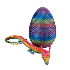 Vashine 3D In Đầy Màu Sắc PLA Rồng Với Trứng Đồ Chơi Linh Hoạt Pha Lê Trang Trí 3D In Ấn Rồng Sưu Tập Trẻ Em Quà Tặng - Product Image 3