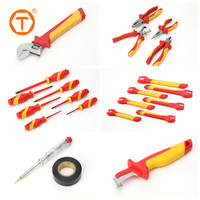 Robuste Total Caja De Herramientas Para Electricistas Kit VDE isolé outils à main ensemble boîte avec tournevis pince clé