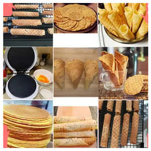 227096A 750W Mini machine à gaufres à cône Mini machine automatique à gaufres à cône ordinaire avec tampon personnalisé - Product Image 4