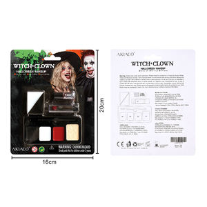 Kit de peinture de visage de sorcière et de clown d'<span class=keywords><strong>Halloween</strong></span> avec <span class=keywords><strong>maquillage</strong></span> SFX non toxique de faux sang pour enfants et adultes - Product Image 6