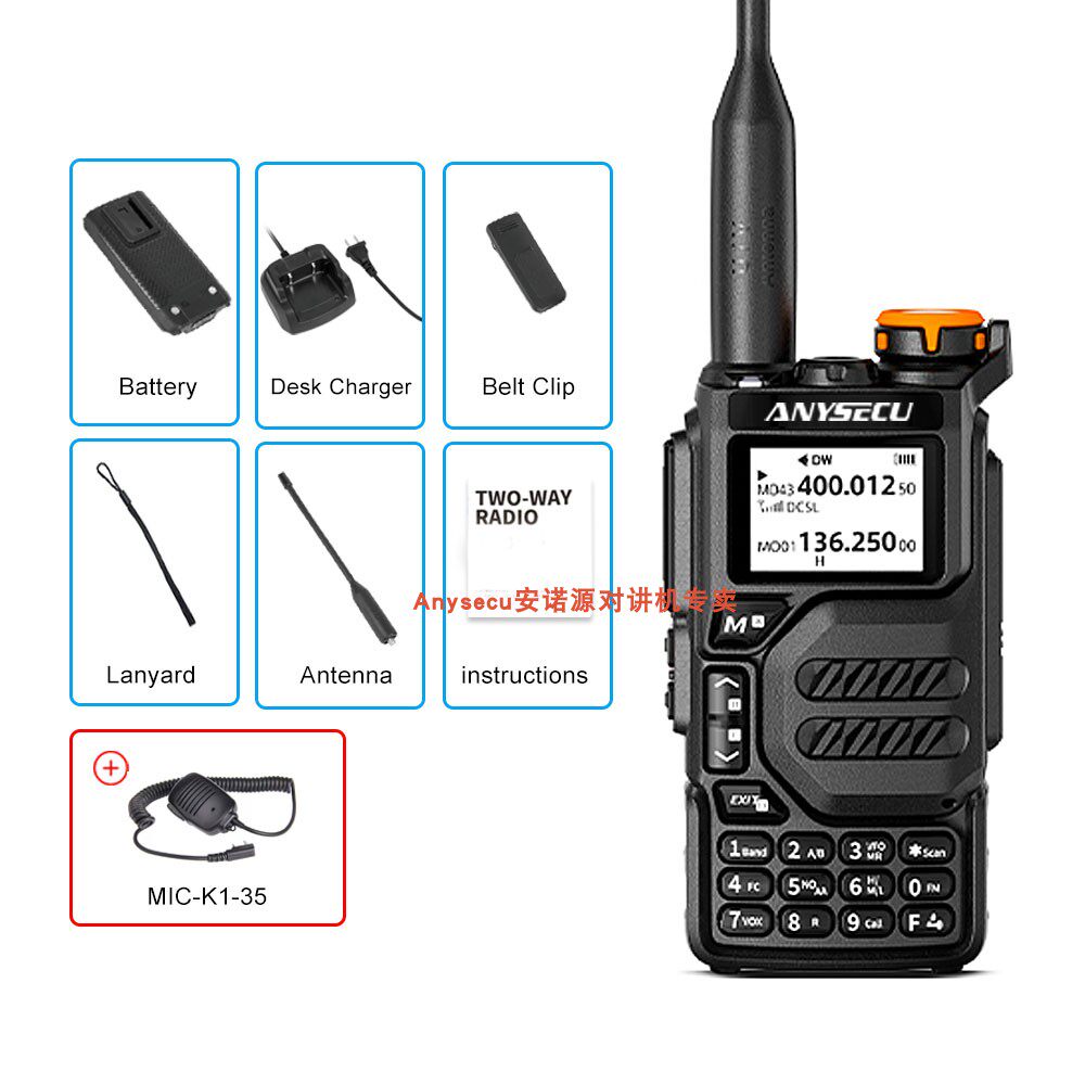 UV-K5 et microphone à main