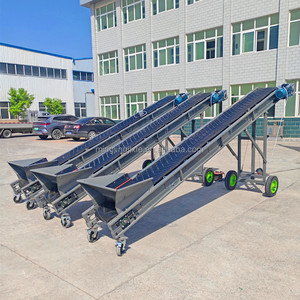 Convoyeur à bande mobile haute efficacité de marque Mingjing, certifié CE, vitesse 50 m/min, puissance 2,2 kW, neuf, pour l'extraction de pierres, gravier et sable - Product Image 2