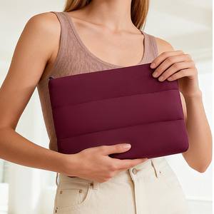 Wholesale Lightweight Neoprene Large Reusable Makeup <b>Bag</b> with Custom Logo Zipper Closure Eco-friendly Cosmetic Storage for <b>Women</b> - Product Image 2