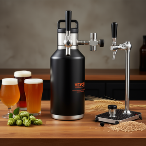 Vevor - Botella de Cerveza de Acero Inoxidable de 64 Onzas con Grifo, Kit de Barril para Cerveza Casera - Product Image 2