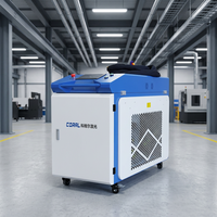 Machine de nettoyage au laser à fibre portative refroidie à l'eau de qualité industrielle CORAL, nettoyeur de précision pour métal et cristal