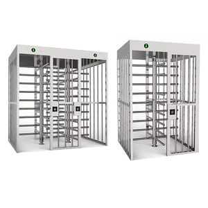 스와이프 카드 및 안면 인식을 지원하는 자동 전체 높이 회전식 중국 이중 도어 전체 높이 회전식 - Product Image 4