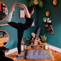 Étagères de méditation à 10 niveaux, présentoir mural en bois, pour cristaux, pierres et pantacourts