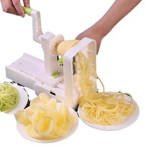 For Fullstar 4 Pcs Handheld Spiralizer Kitchen Tools Manual Vegetable Chopper Shredding Machine Wholesale Spiral Slicer Cutter - Product Image 4