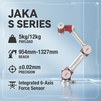 Brazo Robótico de Alta Precisión Jaka Serie S con Control de Fuerza, Carga Útil de 5kg-12kg, Alcance de 1327mm, Robot Inteligente para Uso Médico y de Ensamblaje