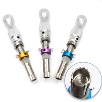 Kit de 3 outils de crochetage tubulaire réglables à 7 broches pour serrures cylindriques, outils de déverrouillage tubulaire polyvalents