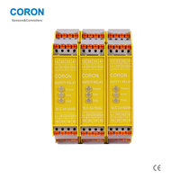 Relais de sécurité CORON SLC-3A1B24P NPN à double canal d'entrée DC24V 3NO 1NC IP50, rideau lumineux de sécurité, connecteur de rail DIN 35mm