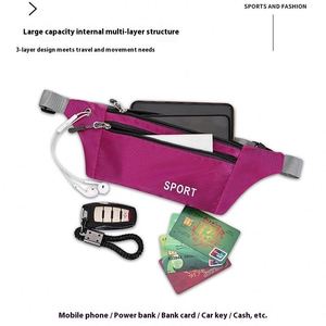 Sac banane imperméable pour femme, idéal pour le sport, sac de poitrine antivol avec support pour téléphone portable - Product Image 4
