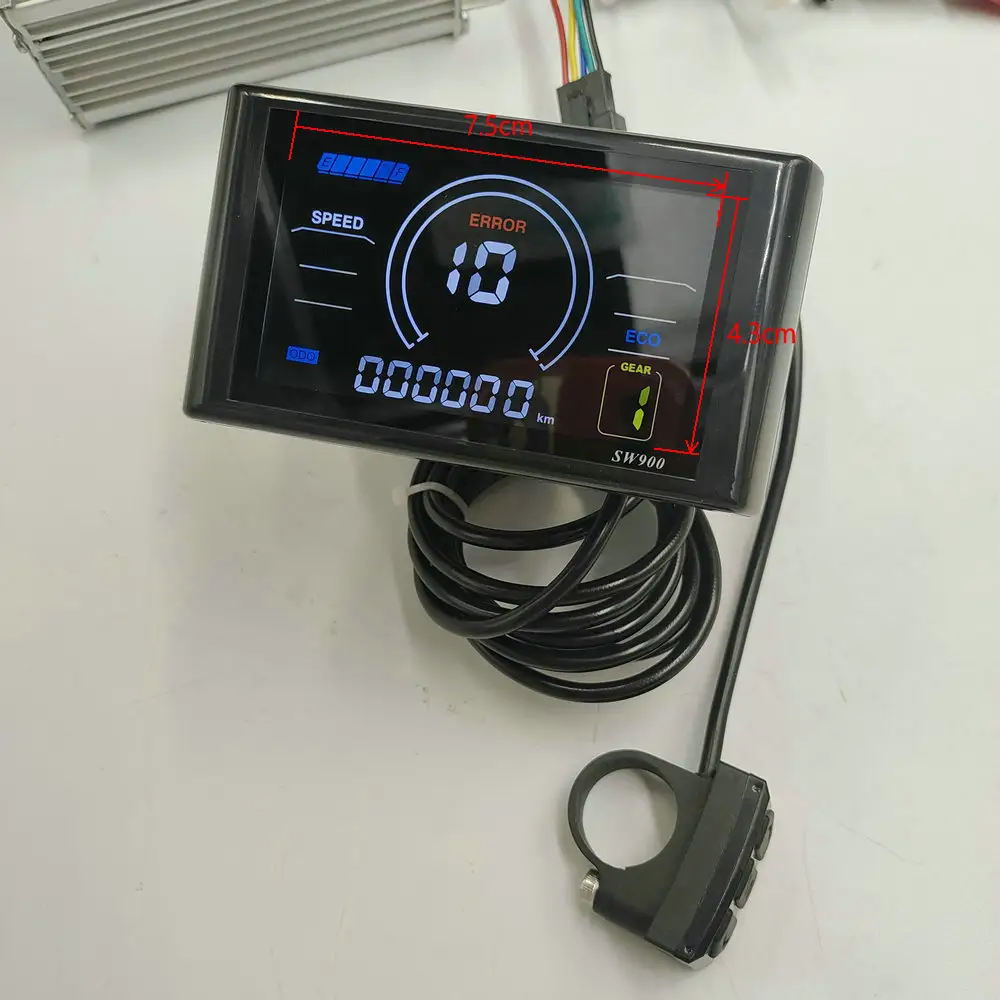 Kleur Lcd Display Bs900 Met Usb-Interface En Schakelaar Om Gegevens In Te Stellen Elektrische Fiets Scooter Atv Mtb Diy Deel