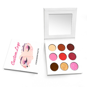 Palette <span class=keywords><strong>de</strong></span> fards à paupières professionnelle en carton, sans <span class=keywords><strong>marque</strong></span>, couleur personnalisée, fini scintillant et mat, fard à paupières à <span class=keywords><strong>marque</strong></span> privée, 9 couleurs, résistant à <span class=keywords><strong>l</strong></span>'eau - Product Image 3