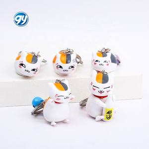 Grande 6 piezas <span class=keywords><strong>Nyanko</strong></span> Sensei figura Anime gato Twist huevo Mini paisaje decoración llavero - Product Image 3