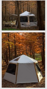 Nueva Carpa Inflable Hexagonal de Lujo de Apertura Rápida para Acampar al Aire Libre, Carpa Plegable Portátil Resistente a la Lluvia y con Protección Solar - Product Image 2